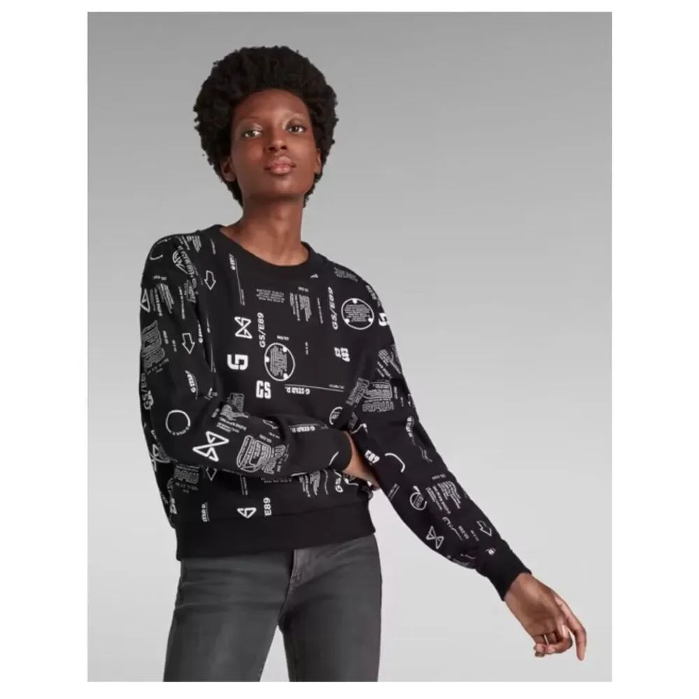 $120 G-Stars Cropped loose Sweatshirt XS NWT